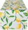 Lemon Bliss Outdoor Table Runner – Stain Resistant & Waterproof (Lemon Bliss) 14x108 Inch
